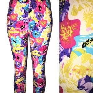 Super Soft Leggings Bright Floral Design